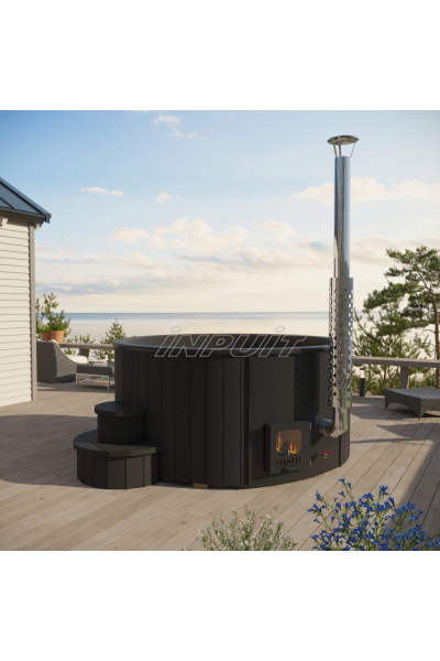 Kümblustünn DELUX 200 "Black Edition"  integreeritud ahjuga