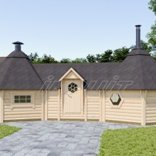 Kaksikkoda GRILL+SAUN  9m² + 4 m² + 9m² KUUSKANT