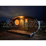 Oval sauna LITTLE PORCINE with two rooms