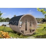 Barrel sauna REY 7 with two rooms