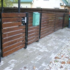 Metal car gate set