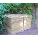 Compost box with cover
