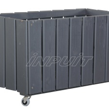 Large flower-box with casters