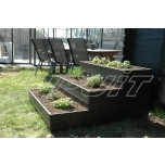 Three level raised bed for vegetables
