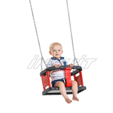 Rubber baby seat CURVE with chains