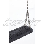 Rubber swing seat CURVE with chains