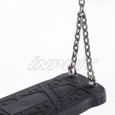 Rubber swing seat CURVE with chains