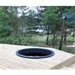 Hot tub 1000 l fiberglass, terrace set