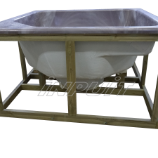 Hot tub 1650 l acrylic, terrace set 