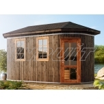 Oval sauna ELBRUS with three rooms
