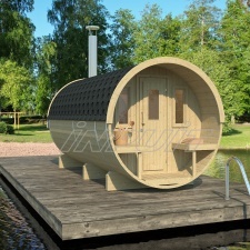 Barrel sauna REY 5 with two rooms