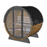 Barrel sauna/steam room RON 3 with fullmoon window
